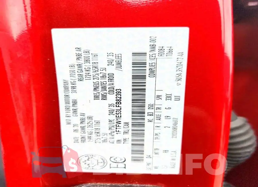 1FTFW1E53LFB82393 Photo# 12