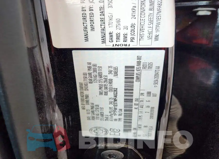 1FTFW1E57MFA82282 Photo# 12