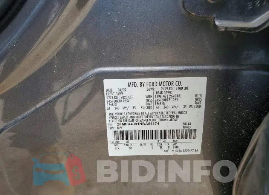 2FMPK4J91NBA54874 Photo# 13