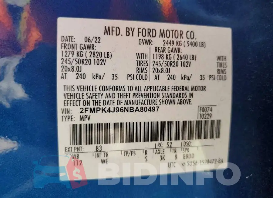 2FMPK4J96NBA80497 Photo# 13