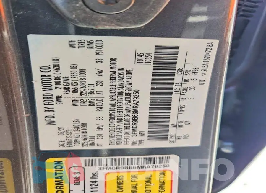 3FMCR9B66MRA79250 Photo# 13