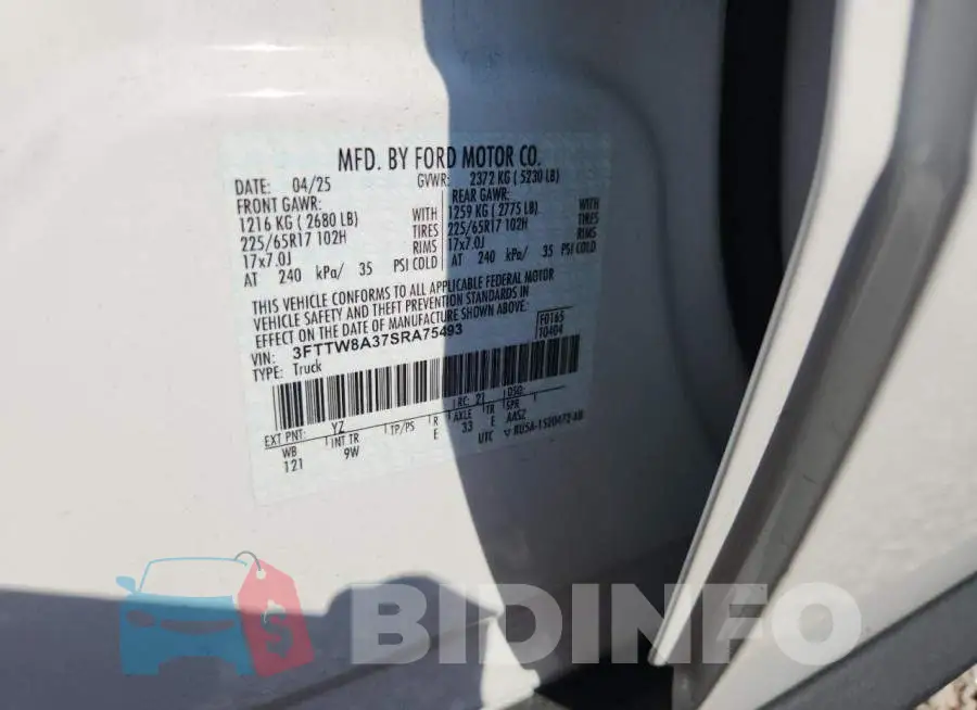 3FTTW8A37SRA75493 Photo# 12