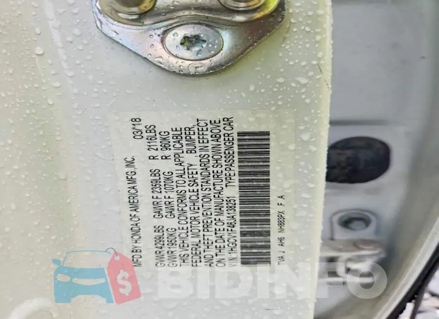 1HGCV1F46JA138251 Photo# 12