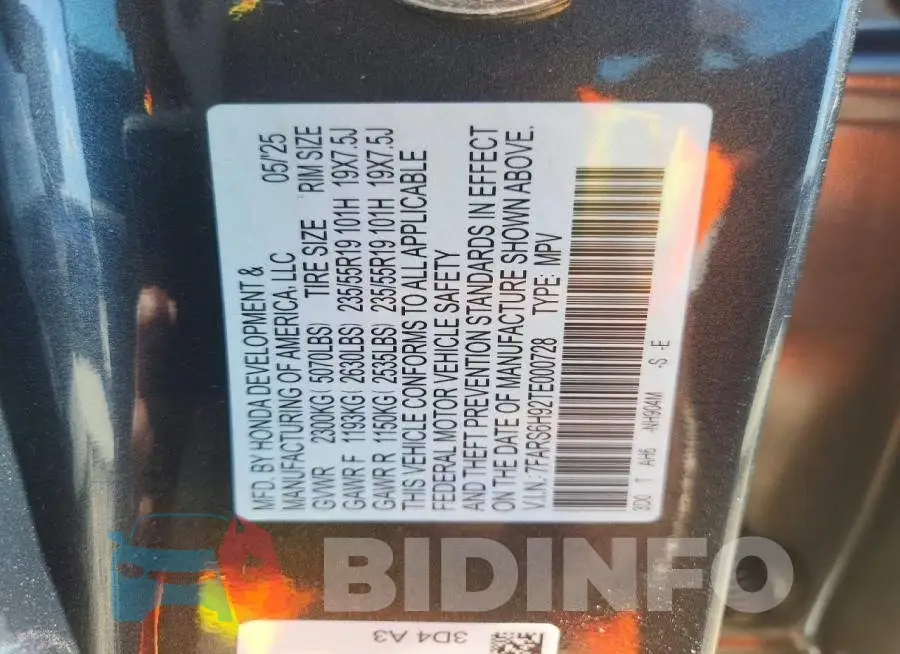 7FARS6H92TE000728 Photo# 14
