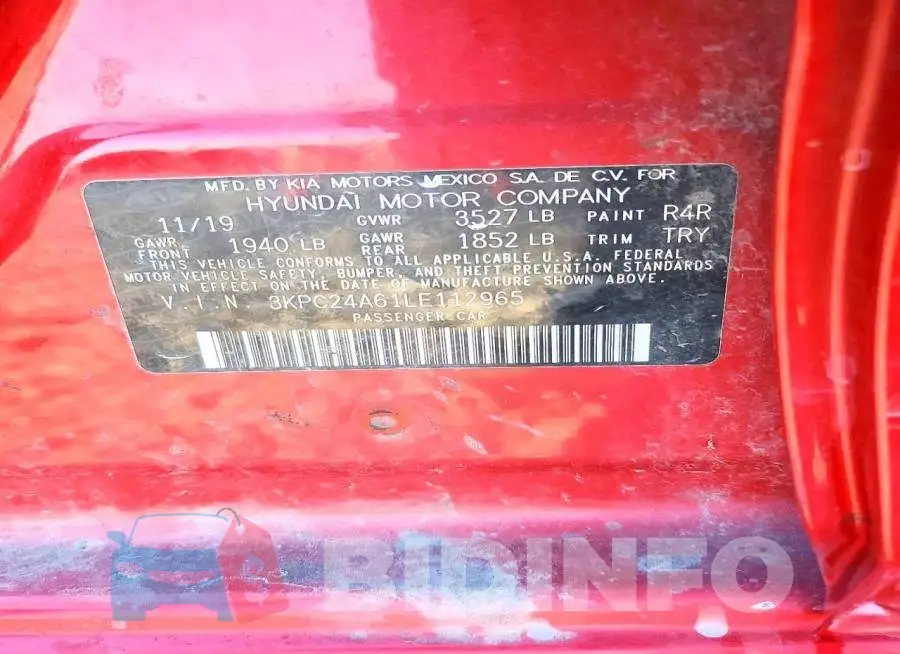 3KPC24A61LE112965 Photo# 12