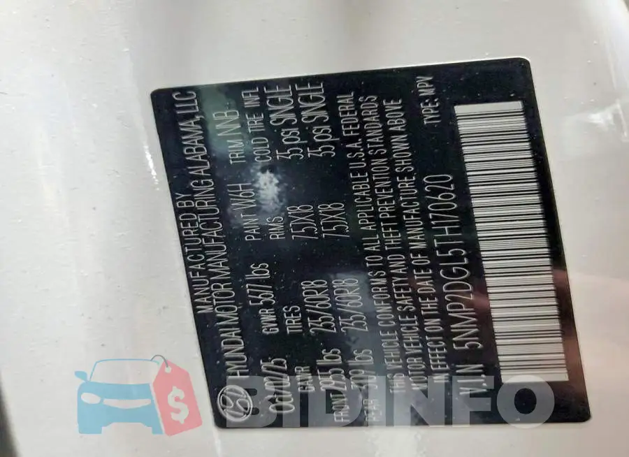 5NMP2DGL5TH170620 Photo# 14