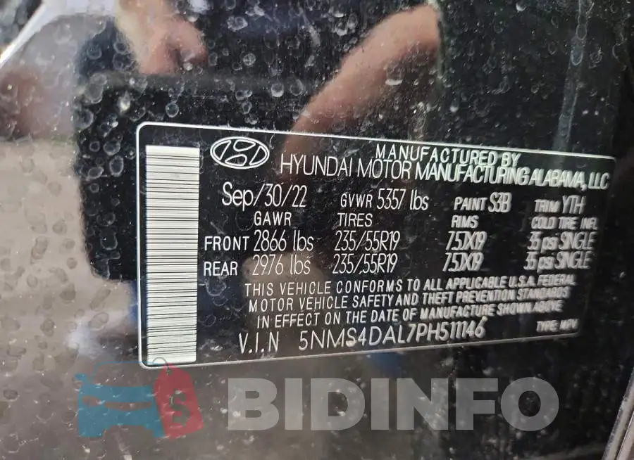 5NMS4DAL7PH511146 Photo# 14
