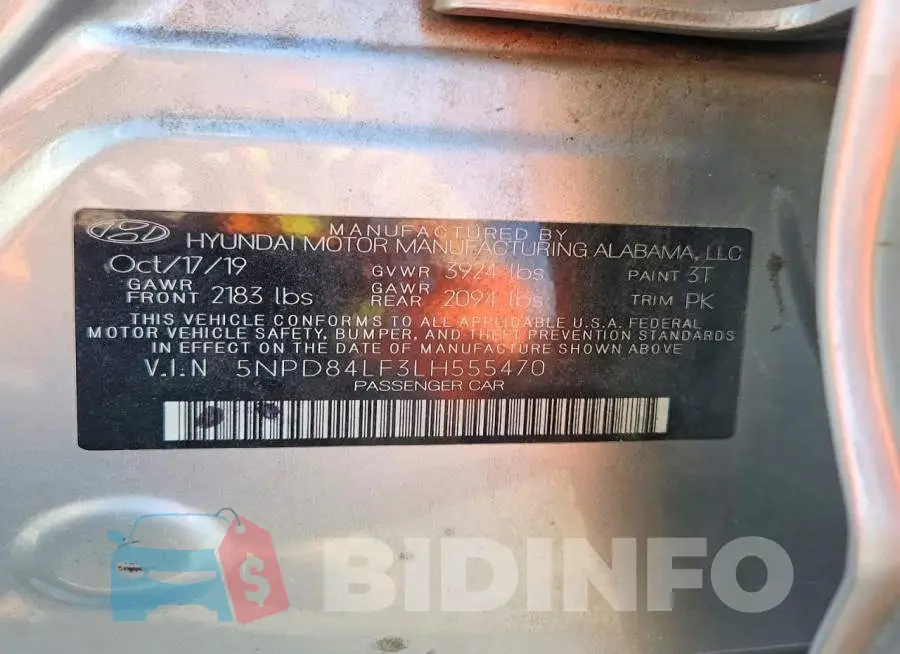 5NPD84LF3LH555470 Photo# 13