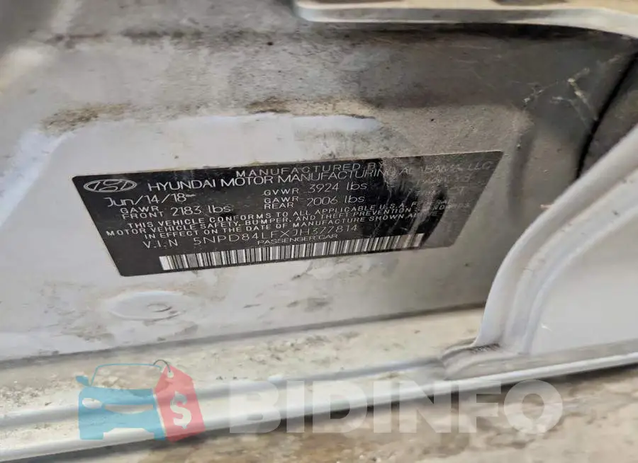 5NPD84LFXJH377814 Photo# 12