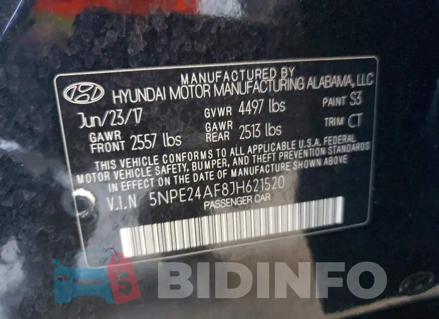 5NPE24AF8JH621520 Photo# 12