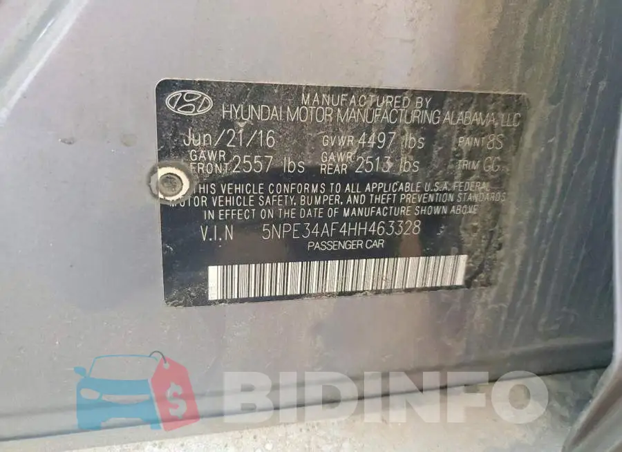 5NPE34AF4HH463328 Photo# 12