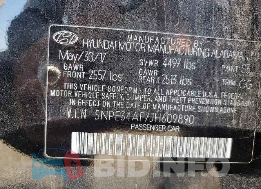 5NPE34AF7JH609890 Photo# 12