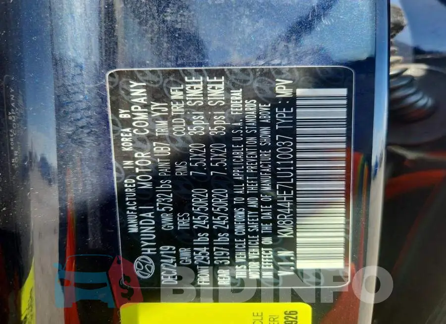 KM8R44HE7LU110037 Photo# 13