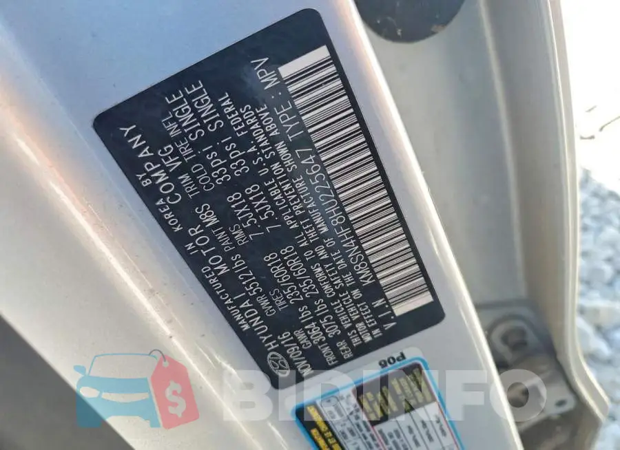 KM8SN4HF8HU225647 Photo# 13