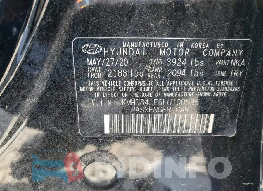 KMHD84LF6LU100596 Photo# 12