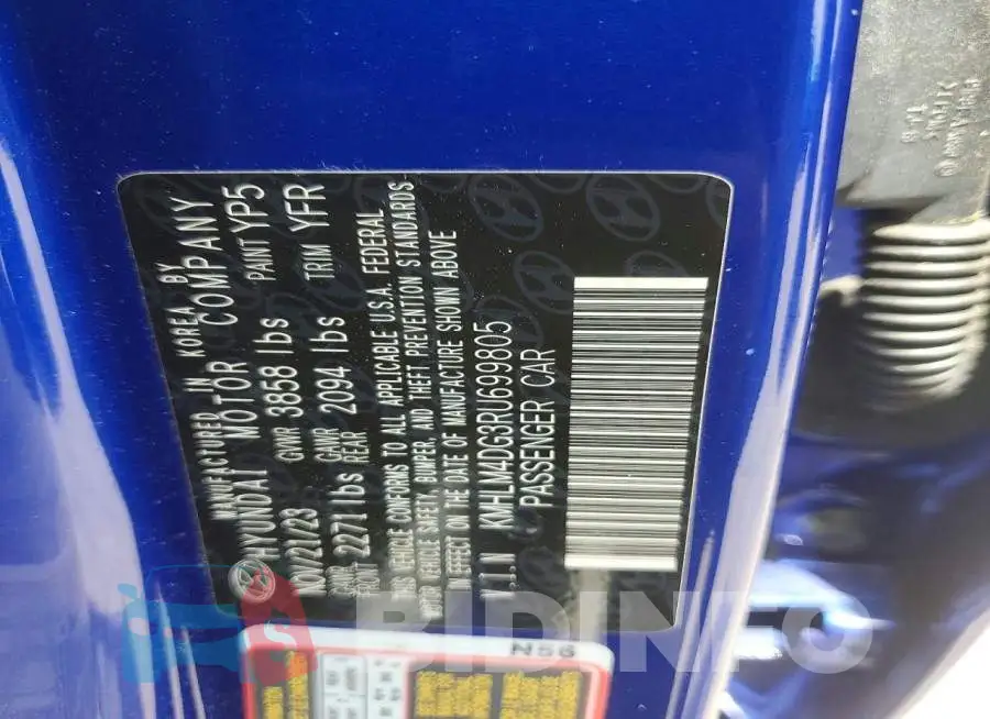 KMHLM4DG3RU699805 Photo# 13