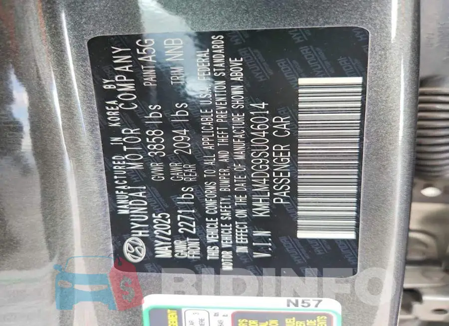 KMHLM4DG9SU046014 Photo# 12