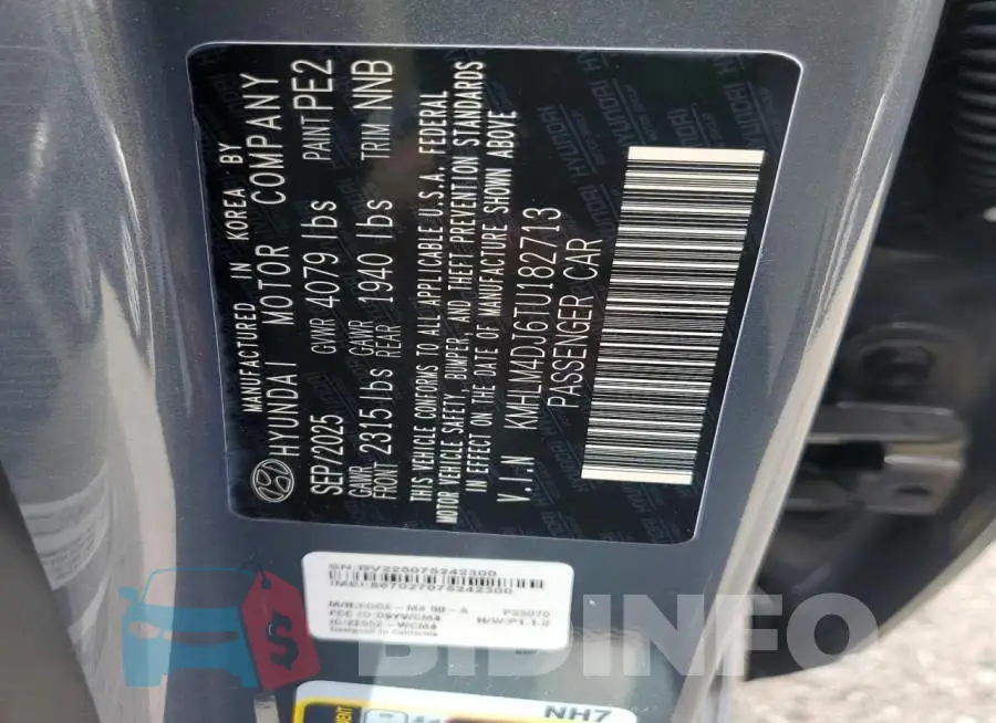 KMHLM4DJ6TU182713 Photo# 12