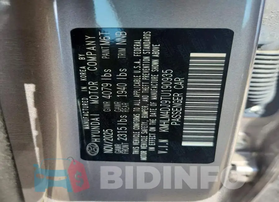 KMHLM4DJ9TU190935 Photo# 13