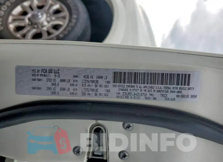 3C6UR5FL6HG516710 Photo# 13