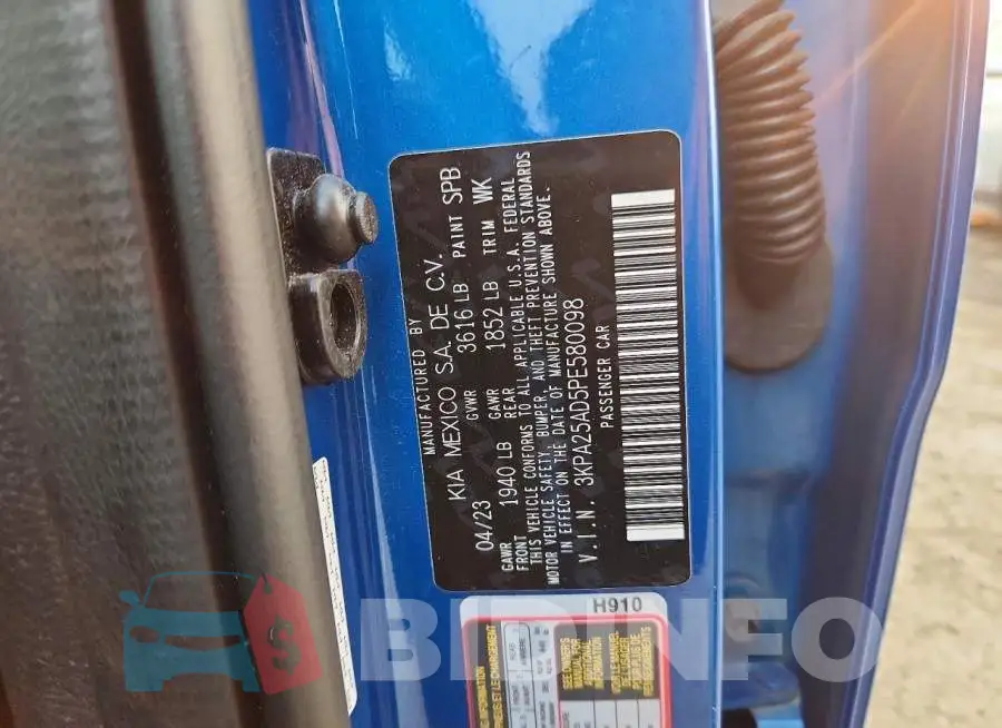 3KPA25AD5PE580098 Photo# 12