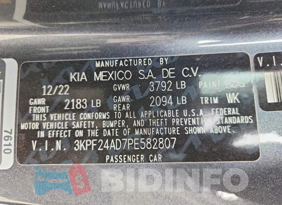 3KPF24AD7PE582807 Photo# 12