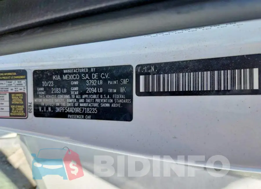 3KPF54AD9RE718235 Photo# 12