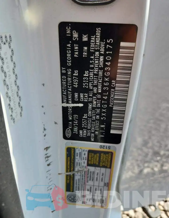 5XXGT4L36KG340175 Photo# 12