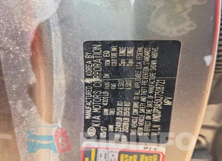 KNDJP3A5XJ7518721 Photo# 12