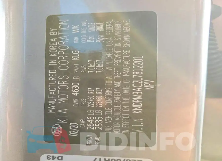 KNDPM3AC2L7812201 Photo# 12