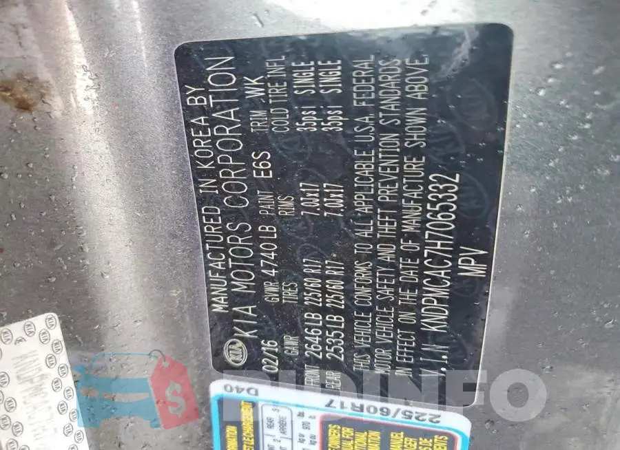 KNDPMCAC7H7065332 Photo# 13
