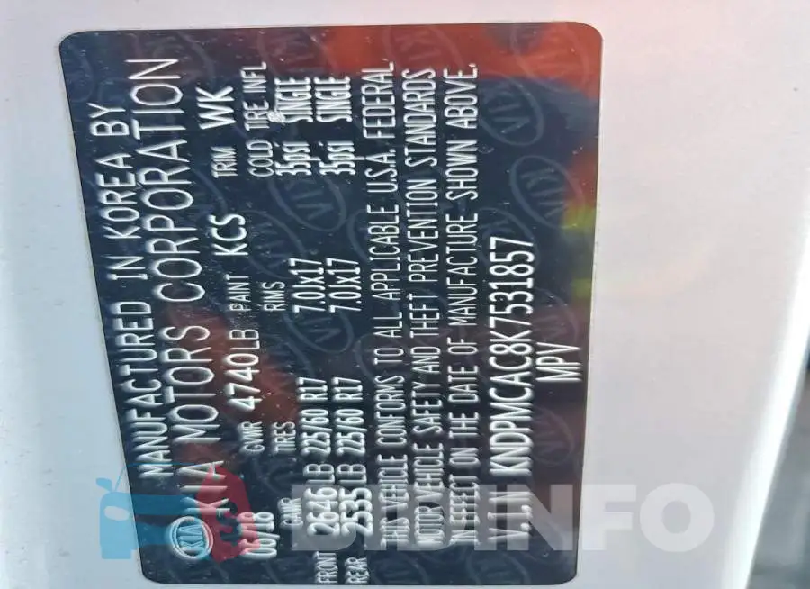 KNDPMCAC8K7531857 Photo# 14