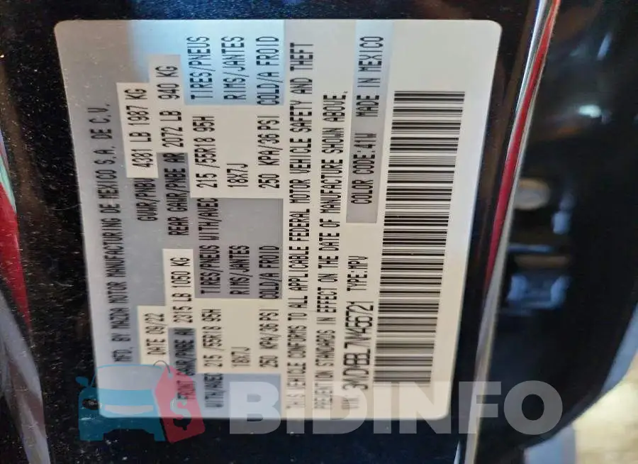 3MVDMBBL7NM456721 Photo# 13