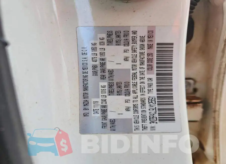 3MZBPACL9LM125691 Photo# 12