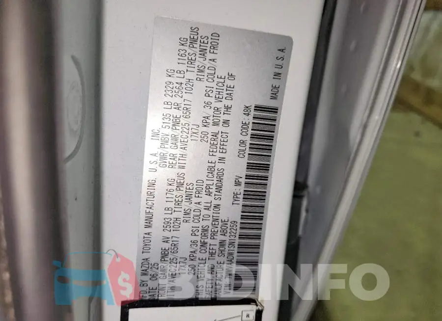 7MMVAADW1SN132259 Photo# 14