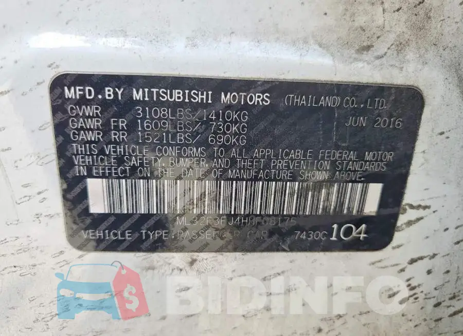ML32F3FJ4HHF08175 Photo# 12