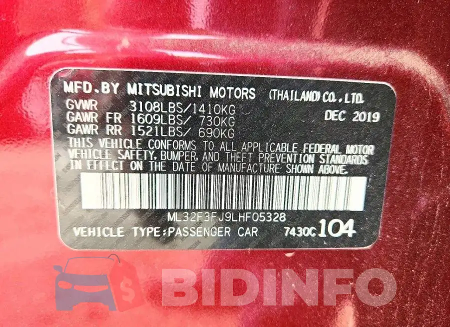 ML32F3FJ9LHF05328 Photo# 12