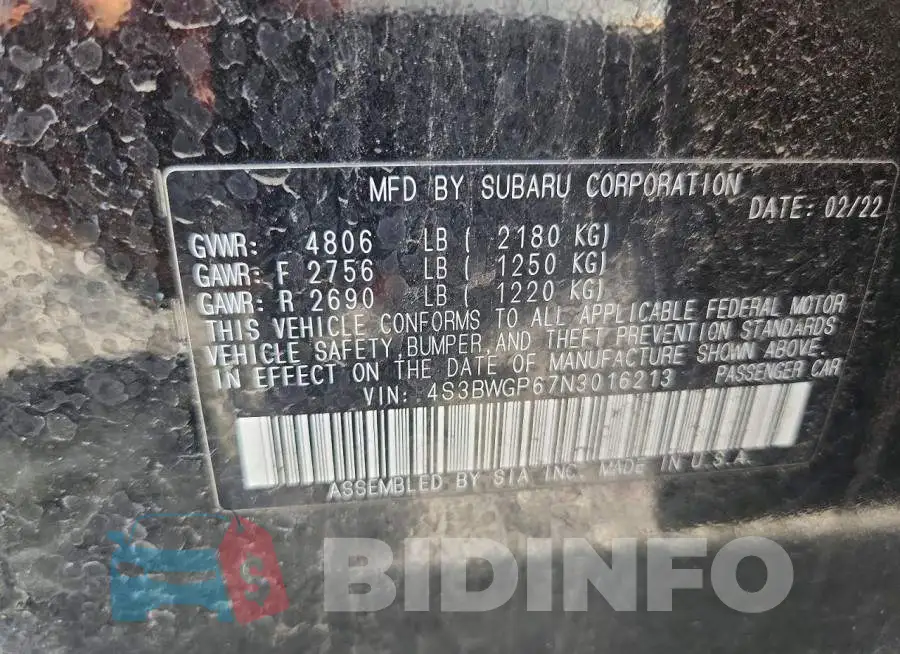 4S3BWGP67N3016213 Photo# 13