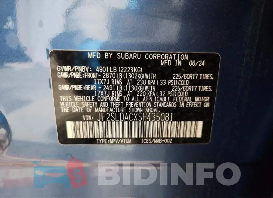JF2SLDACXSH435081 Photo# 14