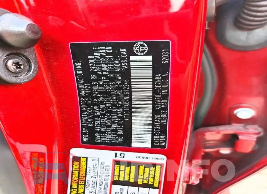 4T1C11AK2NU642246 Photo# 13
