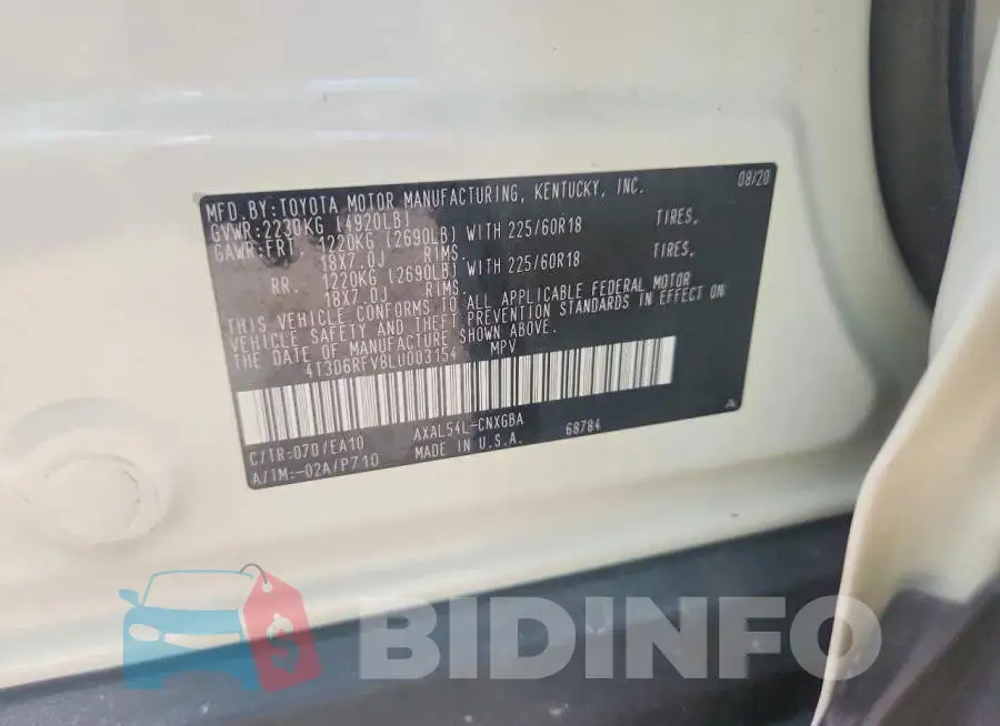 4T3D6RFV8LU003154 Photo# 13