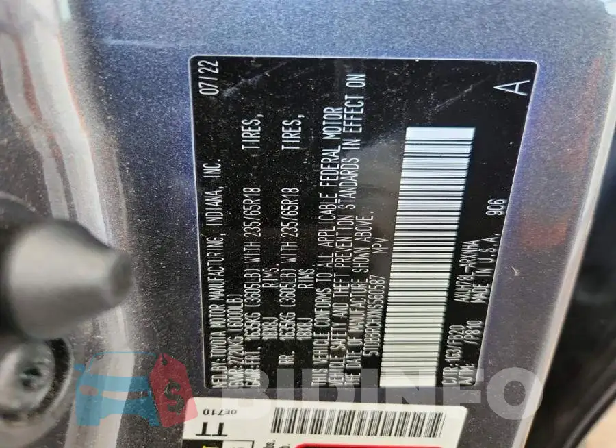5TDBBRCHXNS560587 Photo# 13
