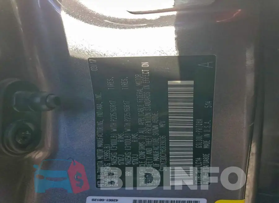 5TDYZ3DC7HS839036 Photo# 13