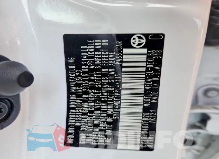5YFB4MDE1PP044115 Photo# 13
