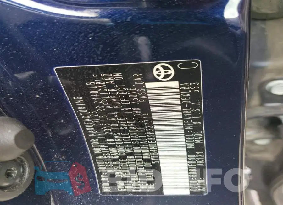 5YFB4MDE8SP337714 Photo# 13