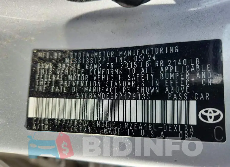 5YFB4MDE9RP179135 Photo# 12