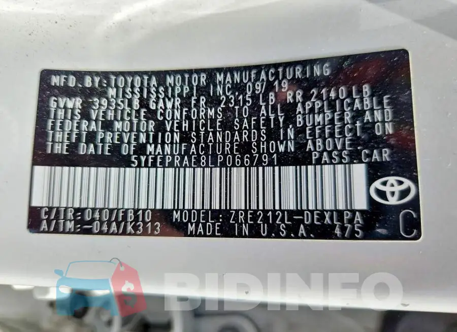 5YFEPRAE8LP066791 Photo# 12