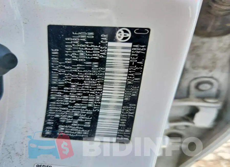 5YFS4MCE8NP107628 Photo# 12