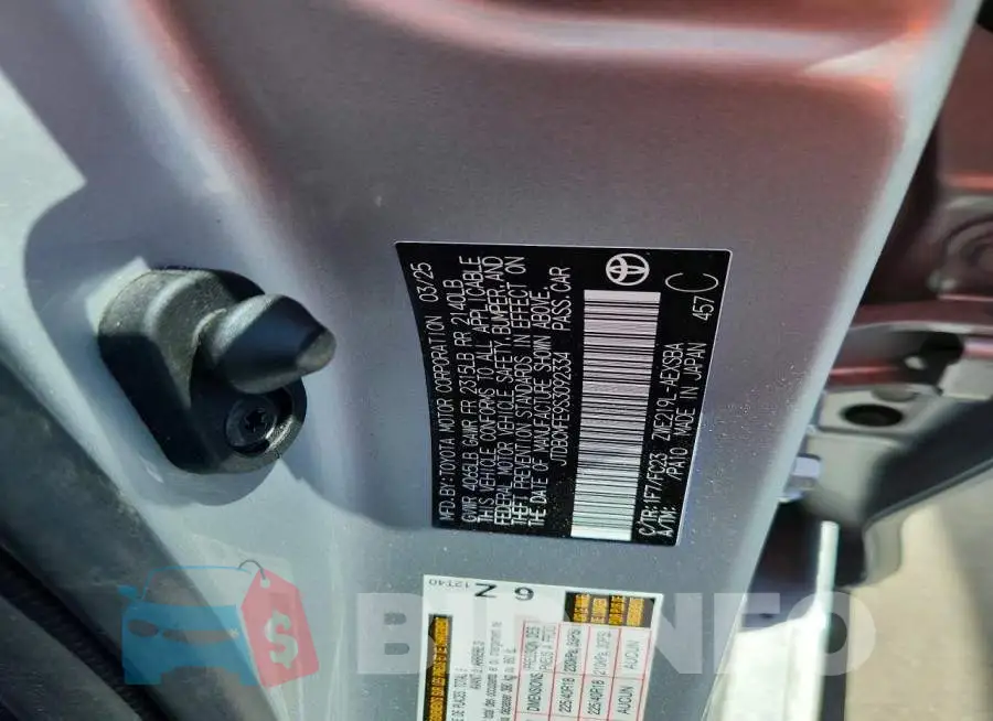 JTDBCMFE9S3092334 Photo# 12
