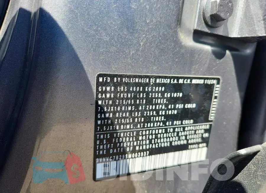3VVVC7B29SM003937 Photo# 13